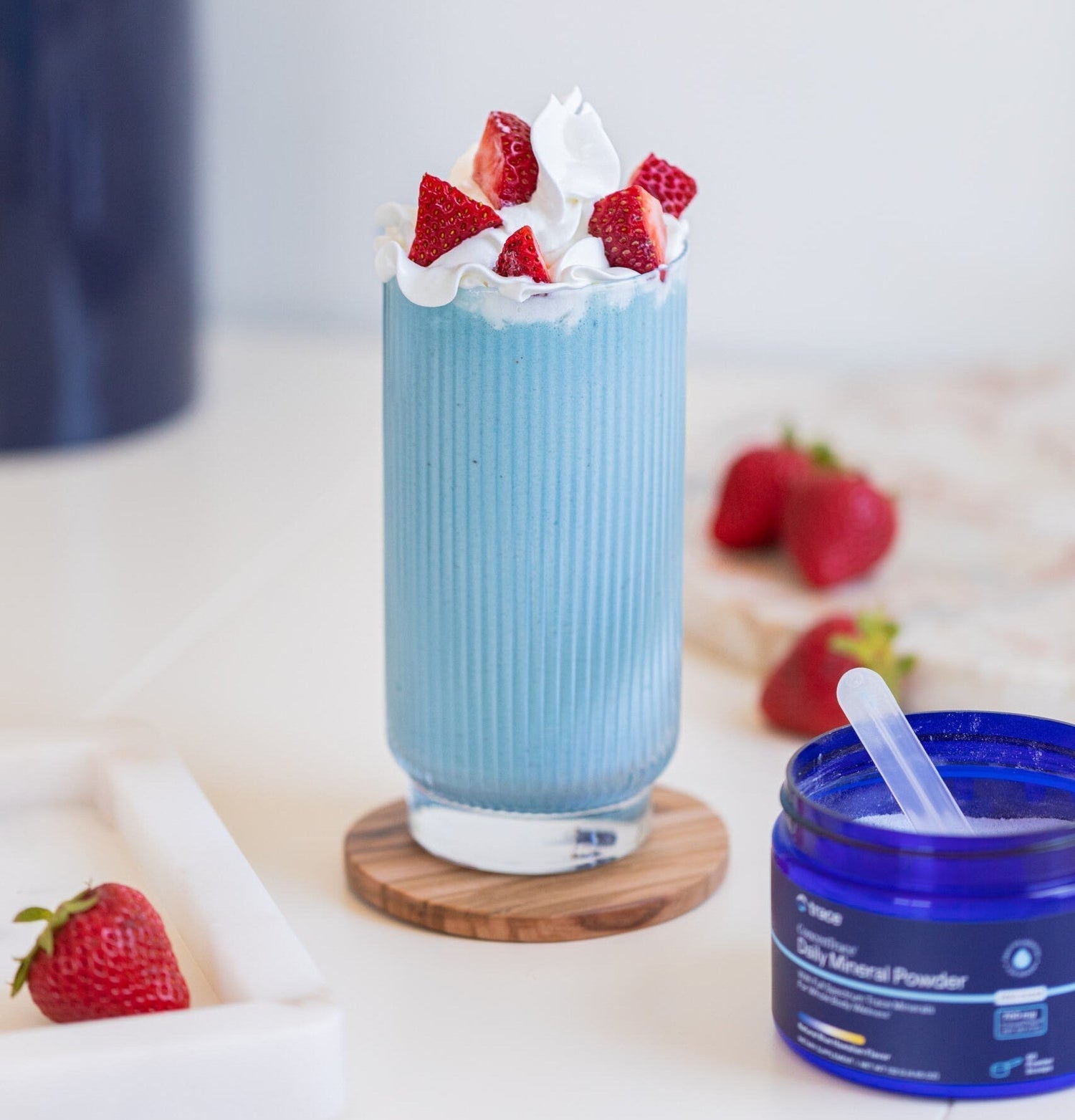 Red, White, and Blue Mineral Smoothie