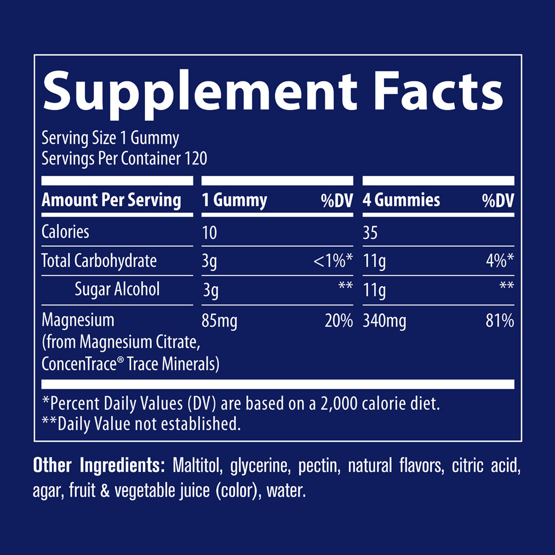 Magnesium Gummies (Sugar Free)