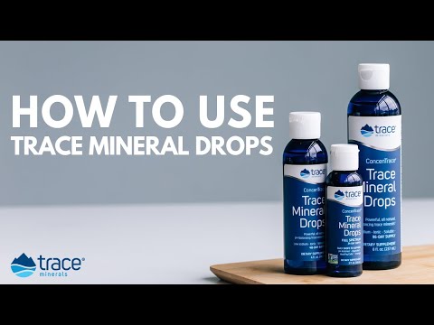 How To Use ConcenTrace Trace Mineral Drops Video