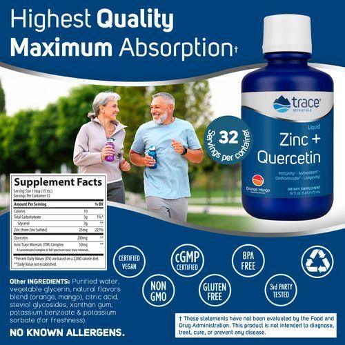 Liquid Zinc + Quercetin - Trace Minerals