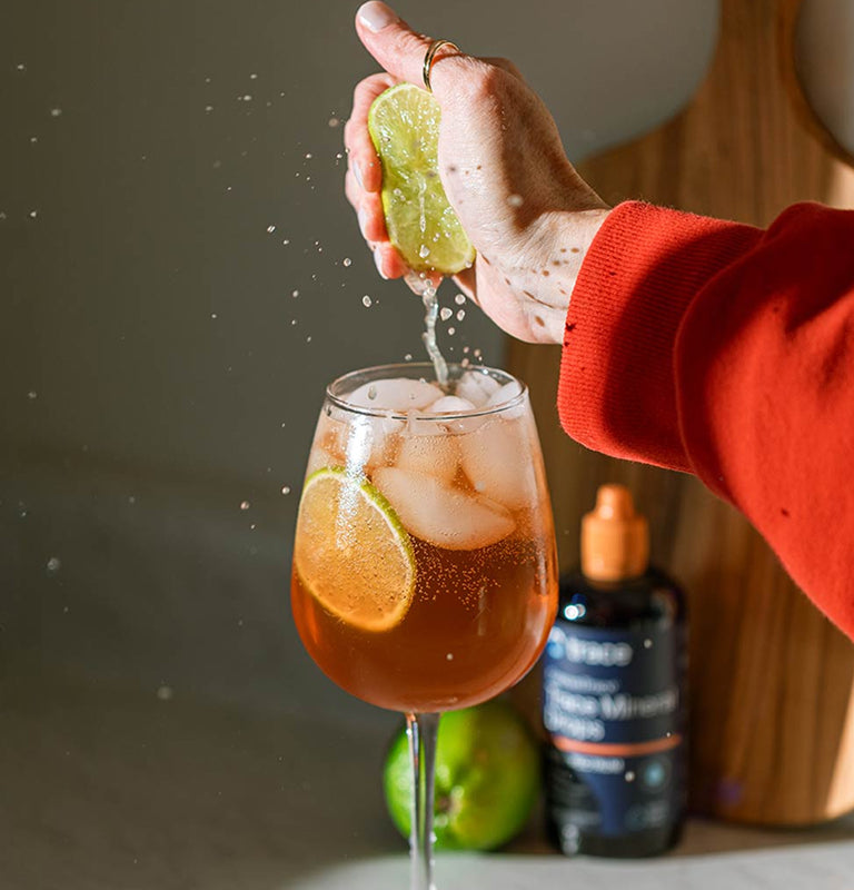 Cherry Cola Mineral Mocktail