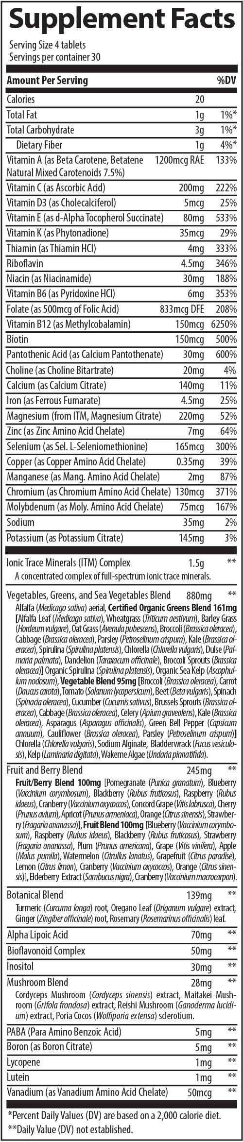 Complete Foods Multi - Trace Minerals