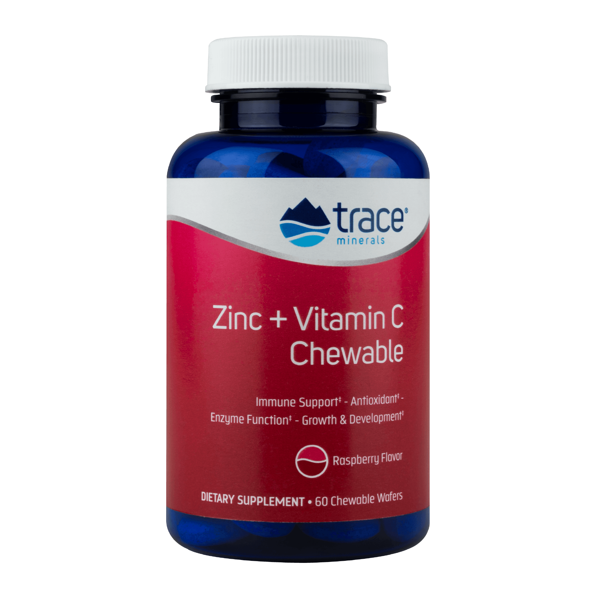 Zinc + Vitamin C Chewables-Raspberry - Trace Minerals